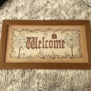 Welcome sign for home
